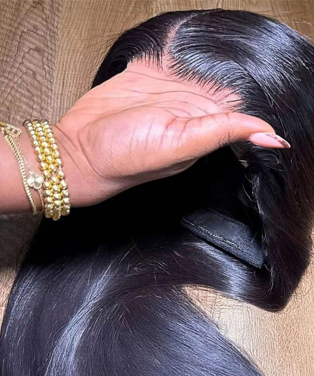 Hd Lace Frontal Wig Human Hair Pre Plucked - Peruca Frontal de Renda HD 13x4
