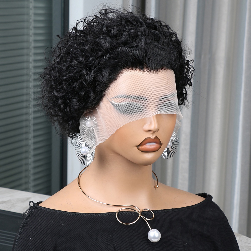 Short Pixie Cut Wig Human Hair Cheap - Peruca Pixie Cut de Cabelo Humano