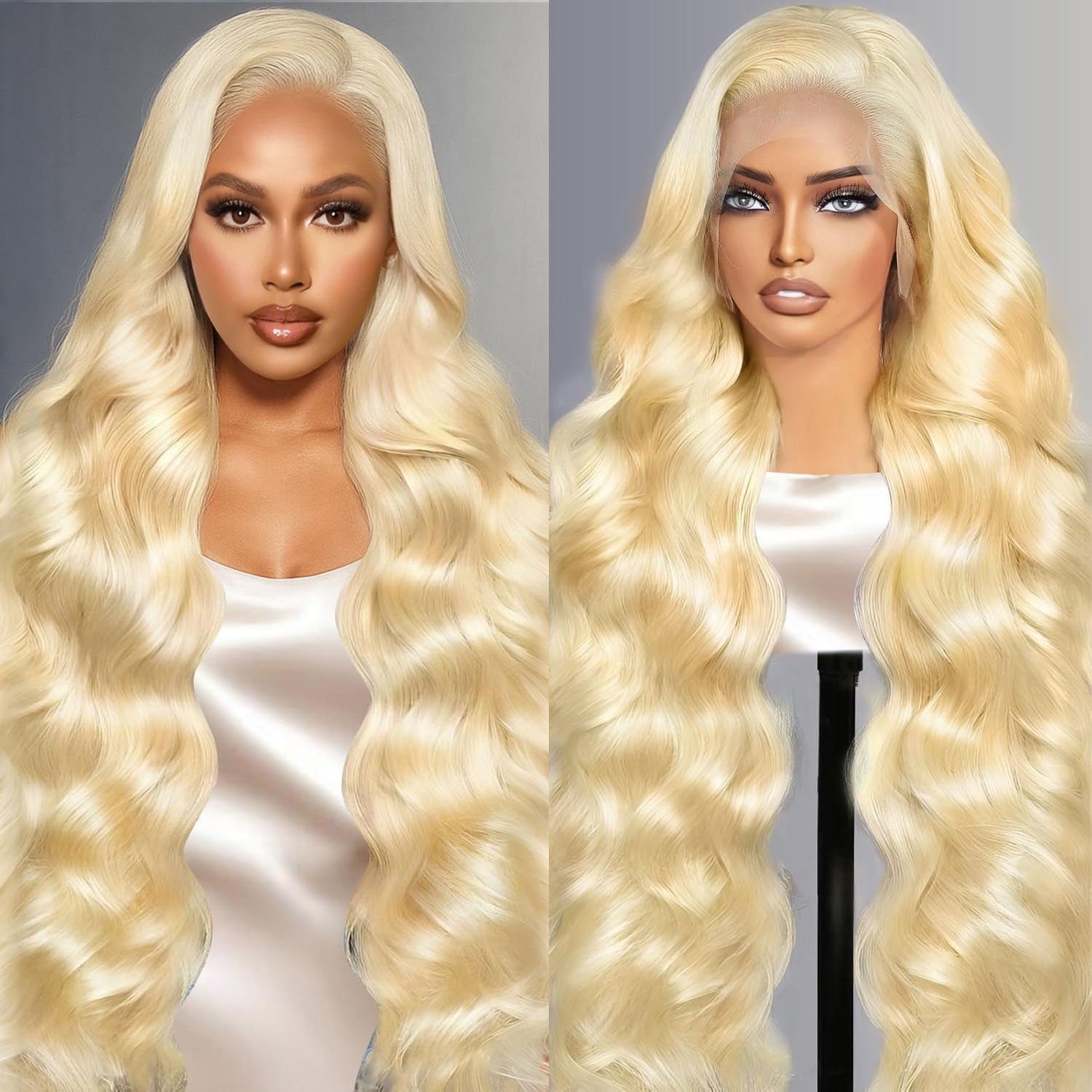 613 Blonde Body Wave Lace Front Wig - Peruca Frontal de Renda 13x4 de