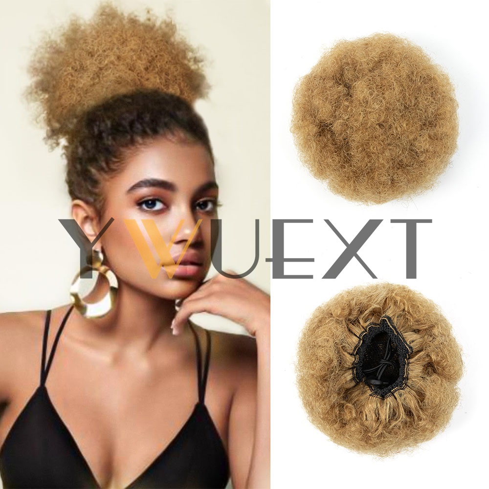YWUEXT Rabo de Cavalo Afro Kin - Drawstring Afro Curly Puff Ponytail avaliação e preço