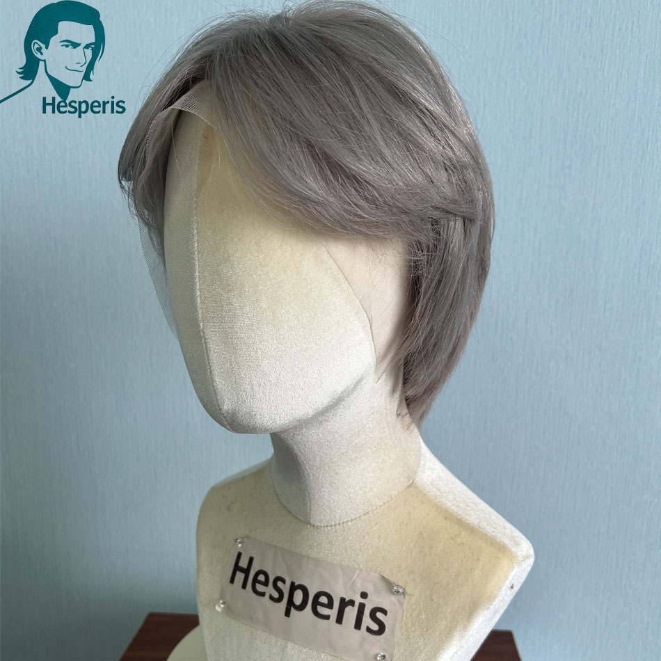 Peruca Masculina Hesperis Remy - Pre Parted 13X4 Lace Front Bob Wig avaliação e preço
