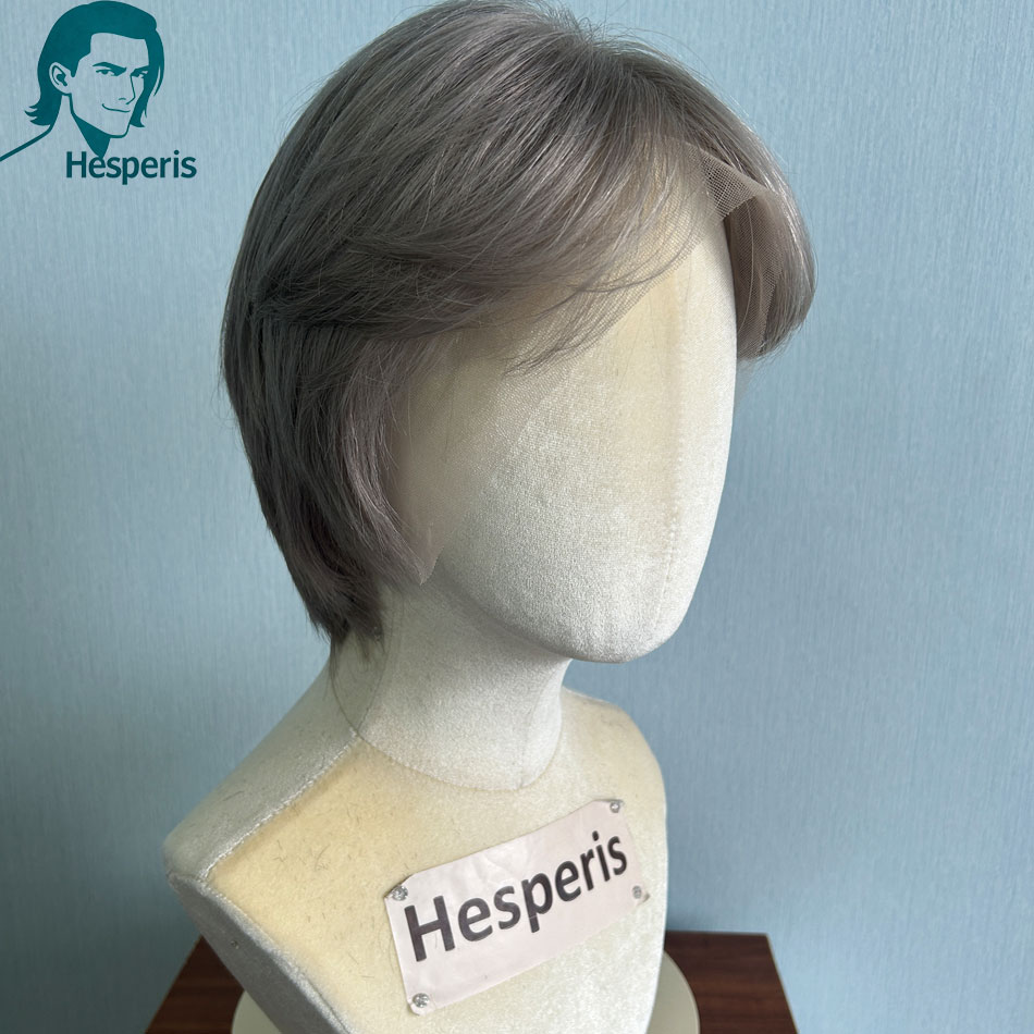 Peruca Masculina Hesperis Remy - Pre Parted 13X4 Lace Front Bob Wig avaliação e preço