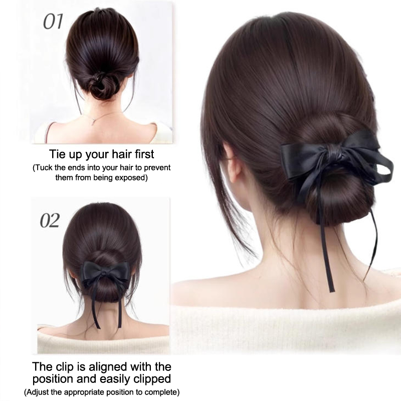 Aplique de Cabelo Sintético co - Claw Clip Messy Bun Hair Piece avaliação e preço