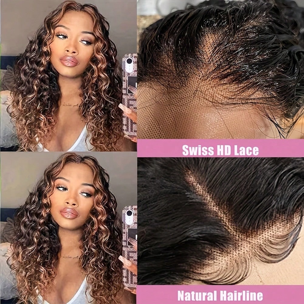 16-34 polegadas 1B/30 #   Peru - Hd Lace Frontal Wig Human Hair Pre Plucked avaliação e preço