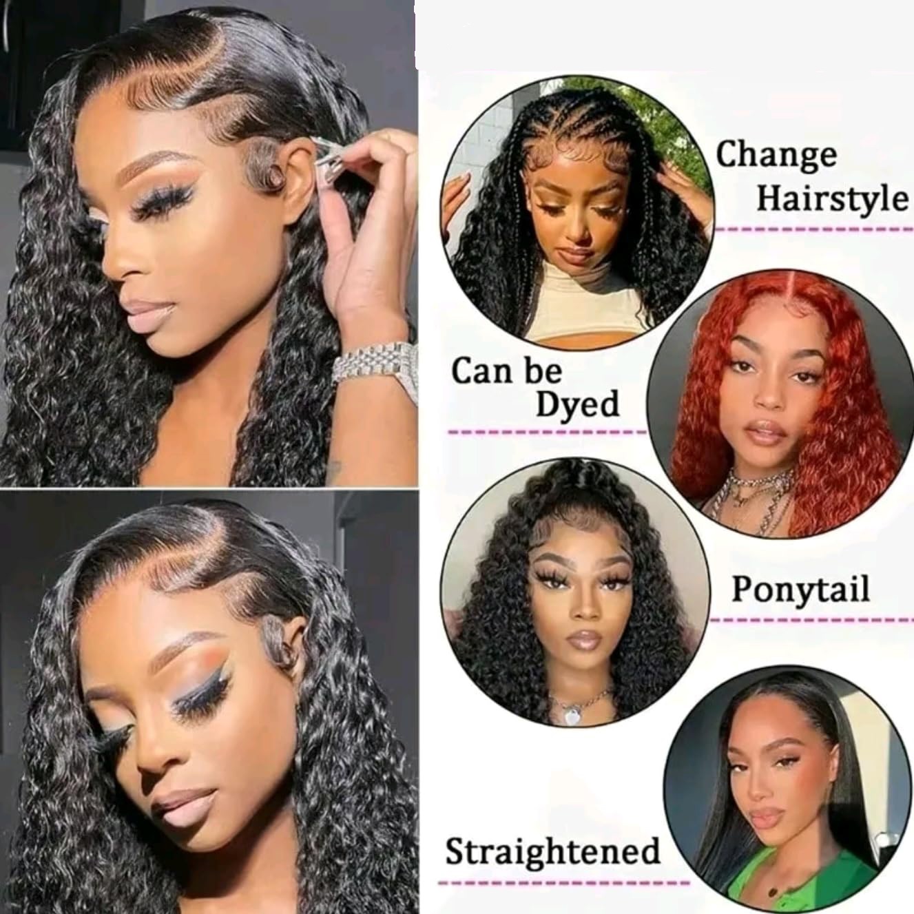 Perucas de Cabelo Humano Cache - Human Hair Wigs avaliação e preço