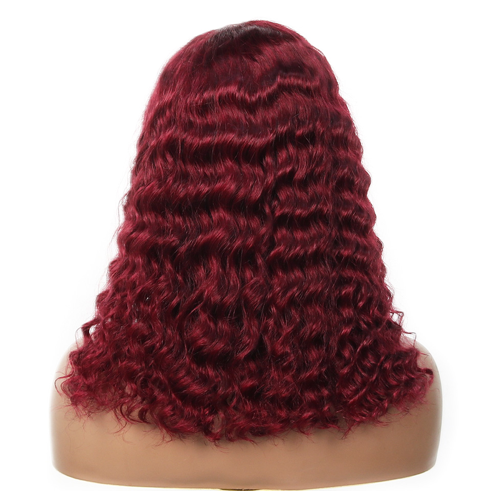 Peruca Bob Curta Ondulada Borg - Glueless Wear And Go Human Hair Wig avaliação e preço