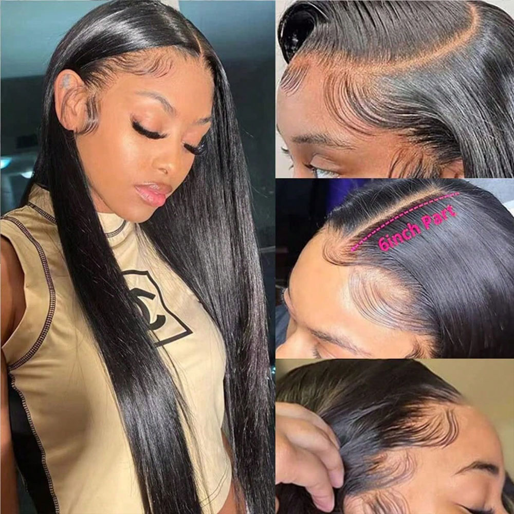 Peruca Frontal de Renda HD 13x - Hd Lace Frontal Wig Human Hair Pre Plucked avaliação e preço