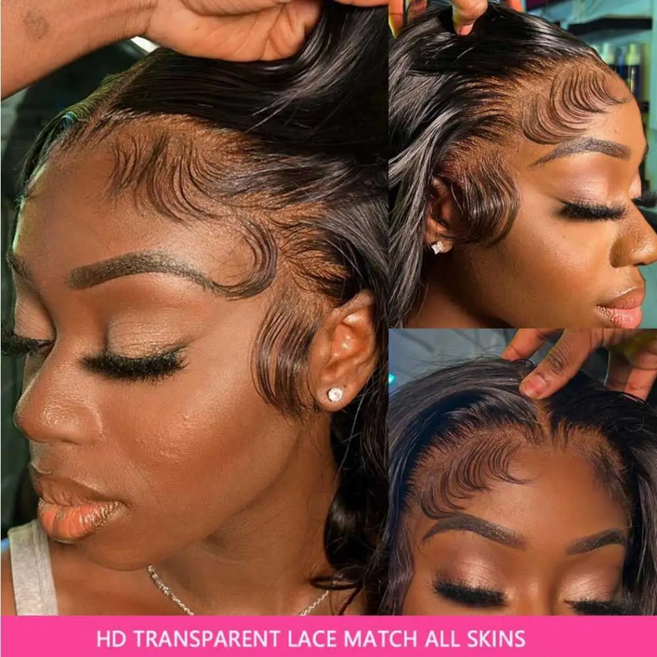 Peruca de Cabelo Humano 360 Fu - Hd Lace Frontal Wig Human Hair Pre Plucked avaliação e preço