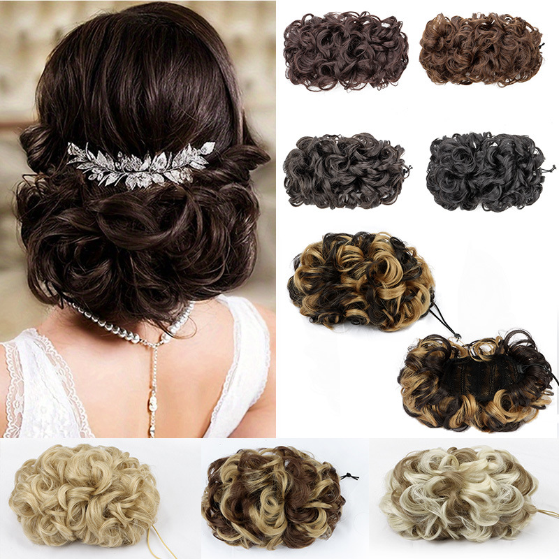 Extensão de Coque Cacheado com - Claw Clip Messy Bun Hair Piece avaliação e preço