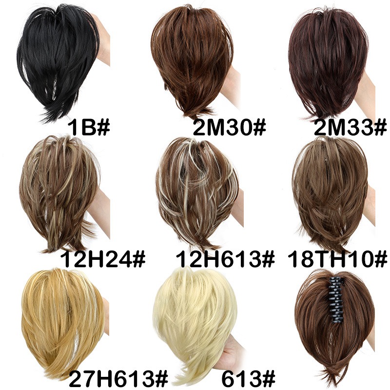 Pedaço de cabelo sintético gar - Claw Clip Messy Bun Hair Piece avaliação e preço