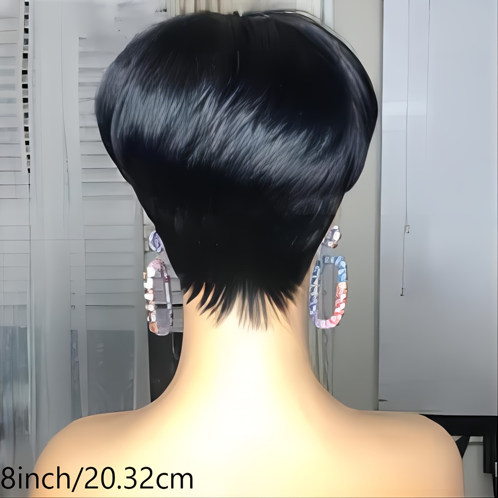 Peruca curta pixie cabelo huma - Short Pixie Cut Wig Human Hair Cheap avaliação e preço