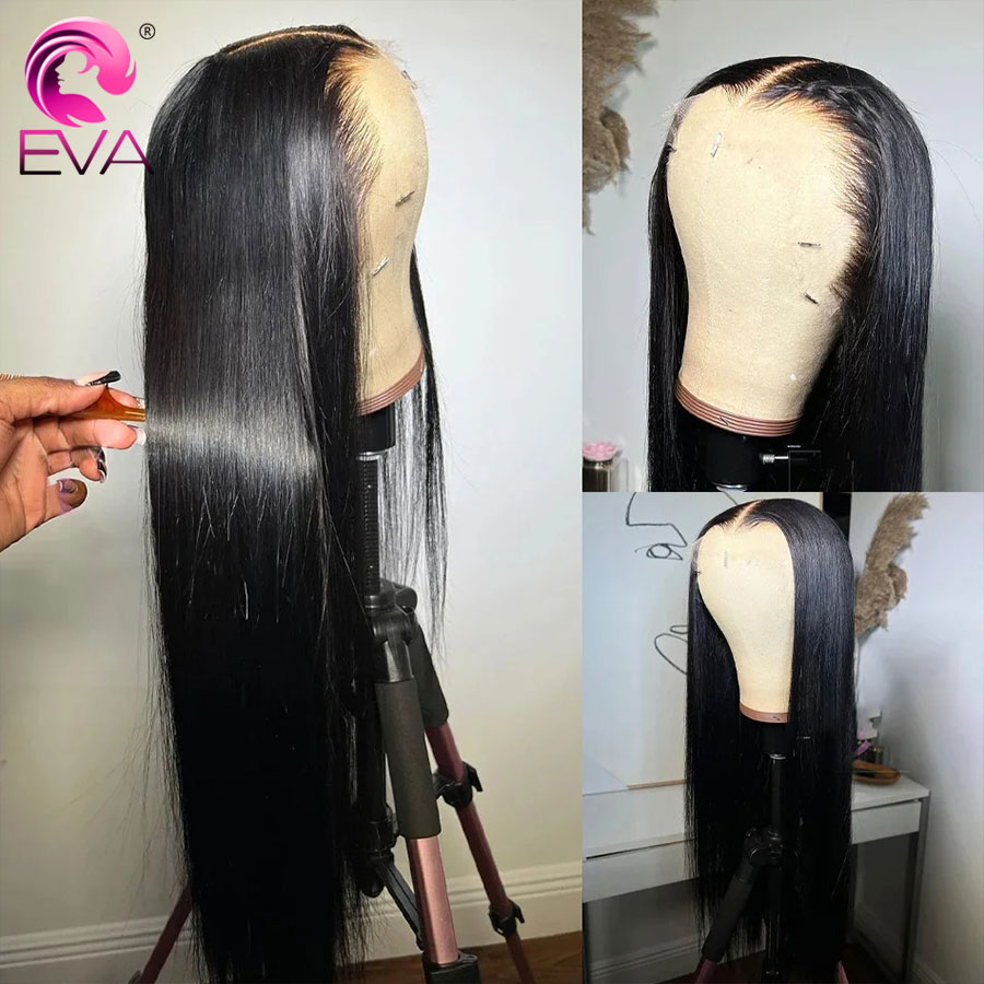 Eva cabelo parte profunda hd p - Hd Lace Frontal Wig Human Hair Pre Plucked avaliação e preço