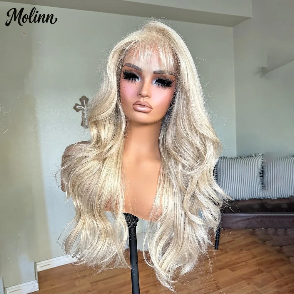Peruca Sintética Loira 613 com - 613 Blonde Body Wave Lace Front Wig avaliação e preço