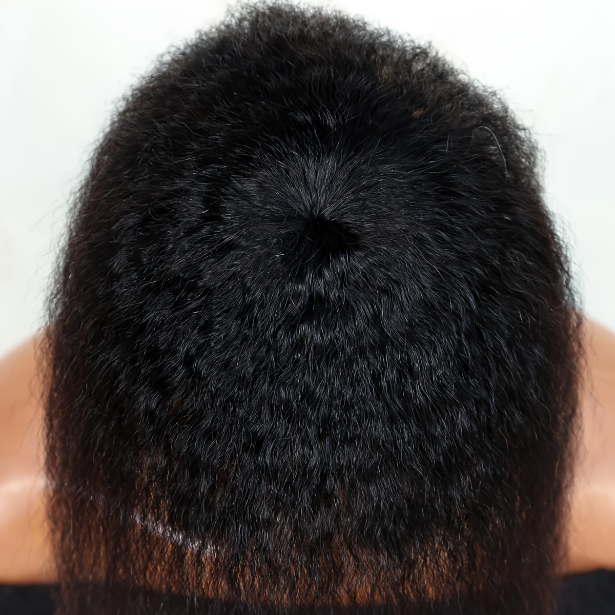 Kinky reta topper cabelo com f - Hair Bundles avaliação e preço