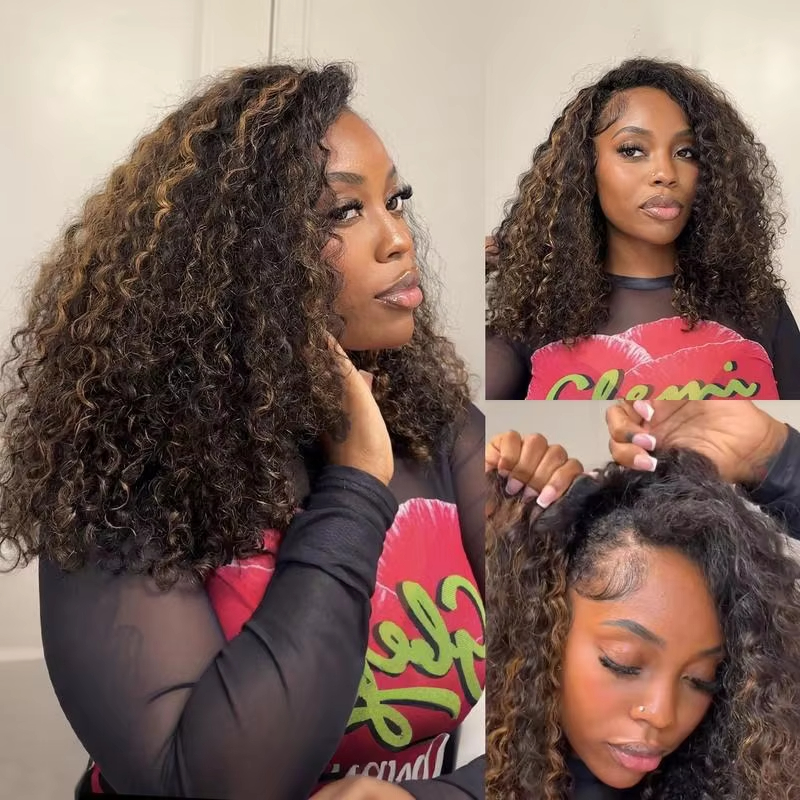Peruca Frontal de Renda Ombre  - Hd Lace Frontal Wig Human Hair Pre Plucked avaliação e preço