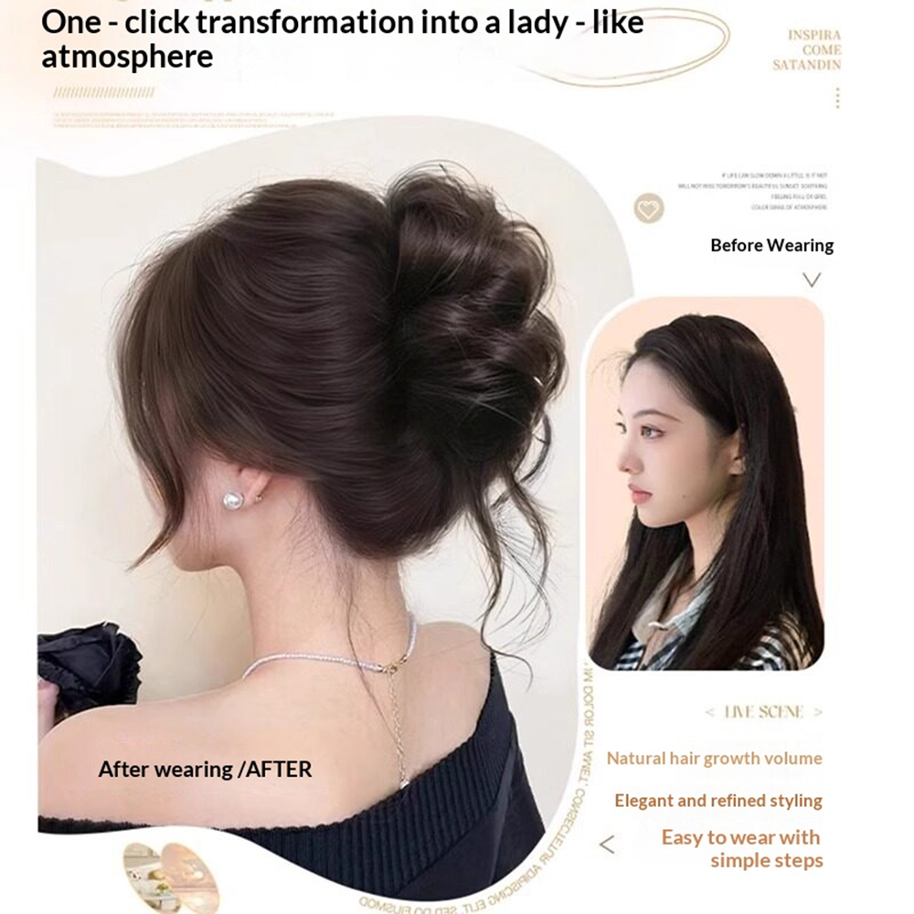 1 unidade de Extensão de Coque - Claw Clip Messy Bun Hair Piece avaliação e preço
