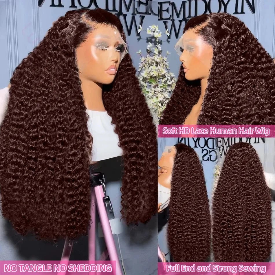Peruca Cacheada Frontal de Ren - Hd Lace Frontal Wig Human Hair Pre Plucked avaliação e preço