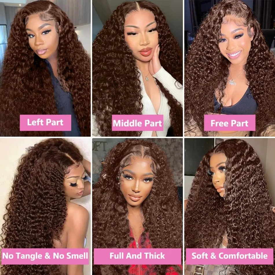 Peruca Cacheada Frontal de Ren - Hd Lace Frontal Wig Human Hair Pre Plucked avaliação e preço